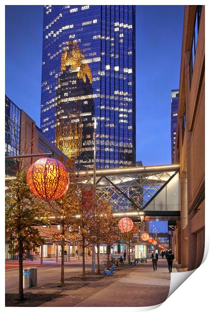 Nicollet Mall Late In The Day Print by Jim Hughes