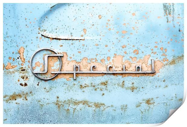 50s Buick Special nameplate Print by Jim Hughes