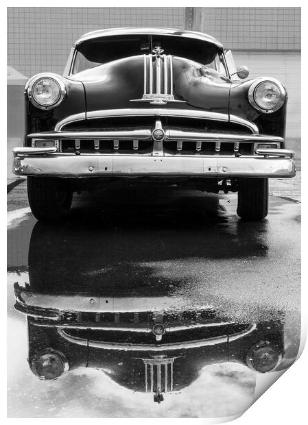 49 Pontiac after a rain Print by Jim Hughes