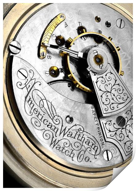 American Waltham Watch Company Print by Jim Hughes