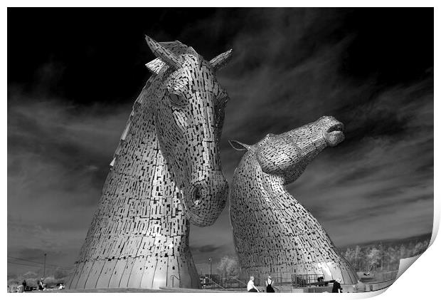 The Kelpies Print by Tony Bishop