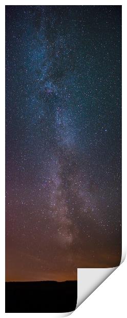 The Milky Way from Northumberland Print by Robin Purser