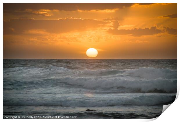 Sunset in Fuertaventura Print by Joe Dailly