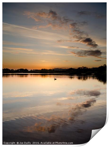 Sunset Reflections  Print by Joe Dailly