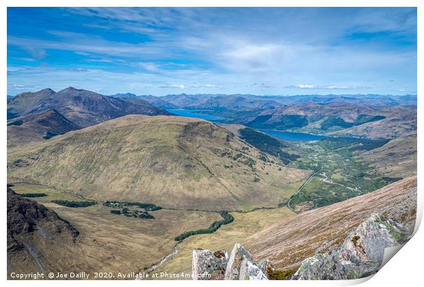 Majestic View of Loch Linnhe Print by Joe Dailly