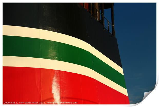 BP Shipping Funnel Colours Print by Tom Wade-West