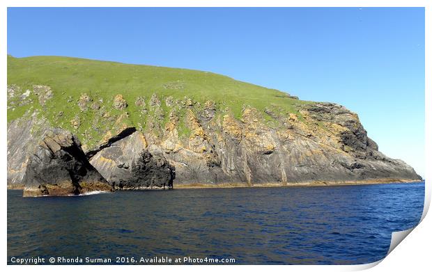 Boreray, St Kilda Print by Rhonda Surman