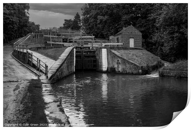 Five Rise Locks Print by Colin Green