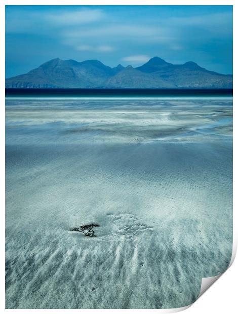 Eigg shoreline Print by Chris Rafferty