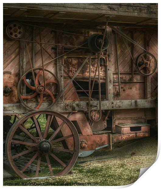 Old Farm Machinery Print by Brian Pearce