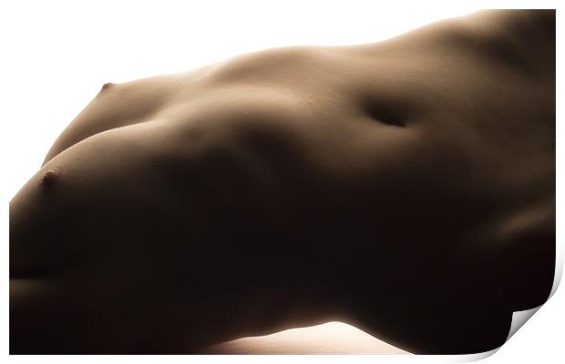attractive nude body Print by sharon hitman