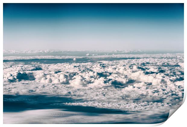 Earth Photo From 10.000m (32.000 feet) Above Groun Print by Radu Bercan