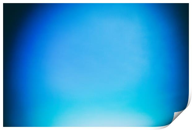 Blue Clear Sky Abstract With Copyspace Print by Radu Bercan