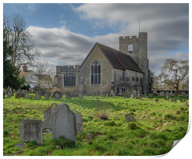 St Peter and St Pauls Headcorn Print by Rob Lucas