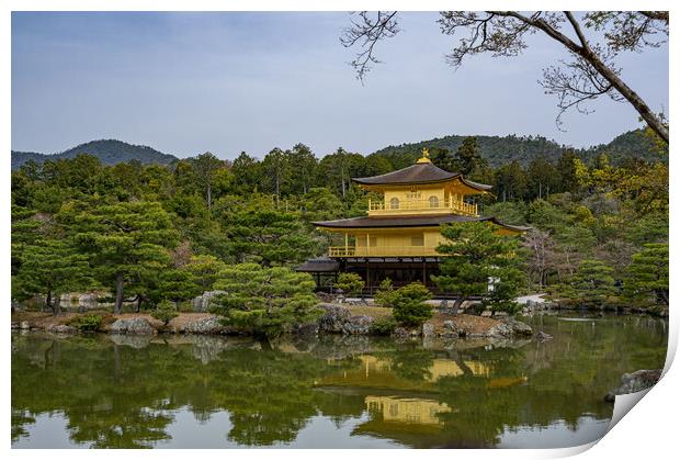 Kinkaku-ji Buddhist Zen Temple Print by Rob Lucas