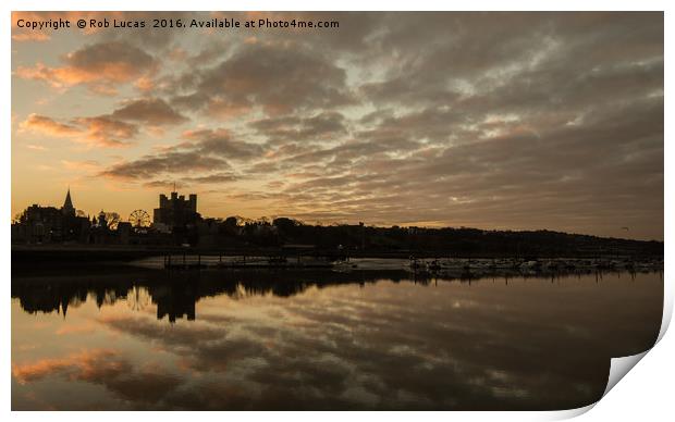 Sunrise over Rochester Print by Rob Lucas