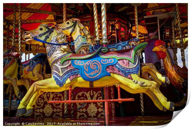 Carousel Print by Catchavista 