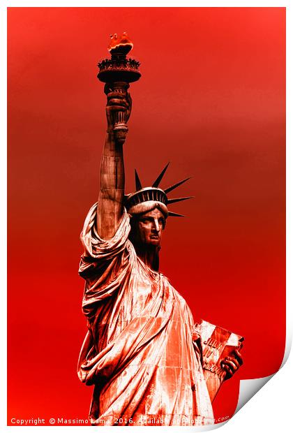 Statue of liberty    Print by Massimo Lama