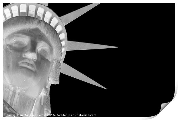 Statue of liberty inverted Print by Massimo Lama