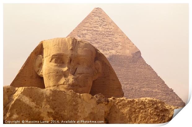 Sphinx, Giza Print by Massimo Lama