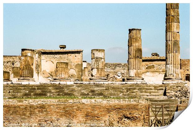 Pompeii ruins, Italy Print by Massimo Lama
