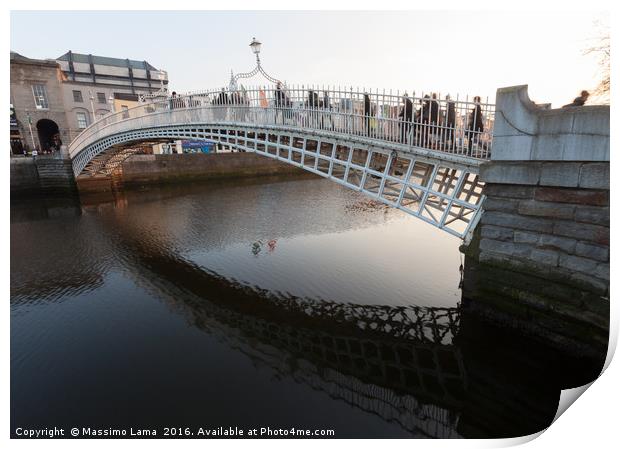 Historical bridge Print by Massimo Lama