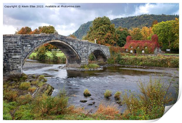 Welsh cottage Print by Kevin Elias