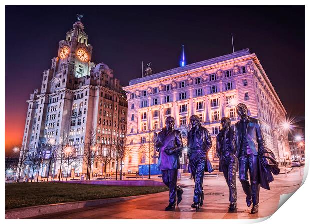 Liver building Liverpool Print by Kevin Elias