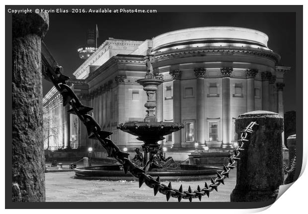 St Georges hall Liverpool Print by Kevin Elias