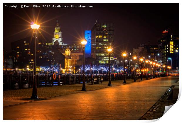 LIVERPOOL LIGHTS Print by Kevin Elias