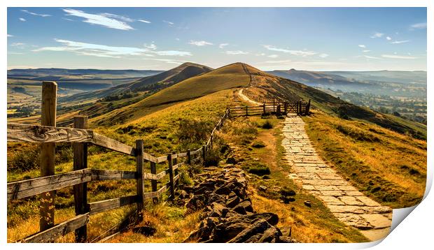  The Great Ridge in the Peak District Print by Kevin Elias