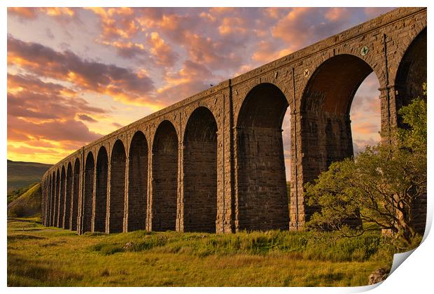 Ribblehead viaduct Print by Kevin Elias