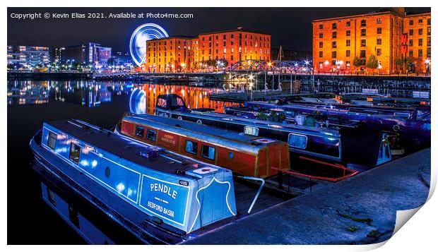 Albert Dock Liverpool Print by Kevin Elias