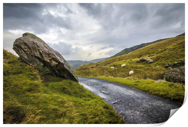 To Snowdon Print by Kevin Elias