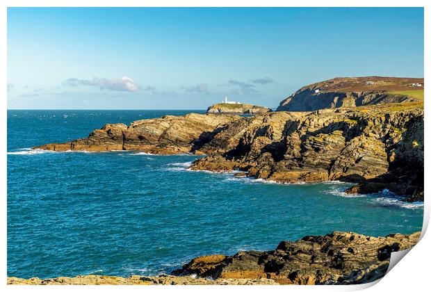 South stack Print by Kevin Elias