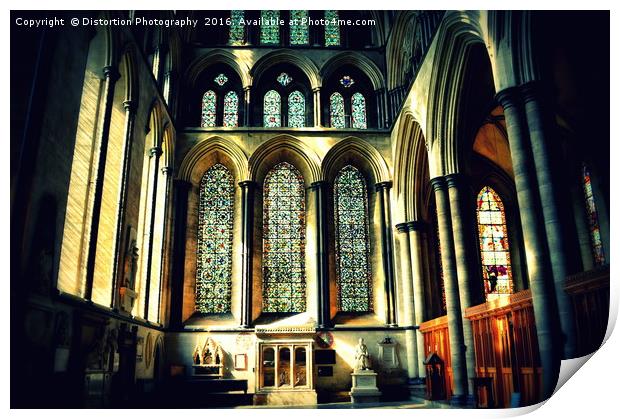 Cathedral Light Print by Distortion Photography