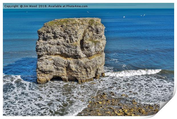 Marsden Rock Print by Jim Wood