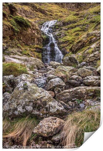 Lakeland Waterfall Print by AMANDA AINSLEY