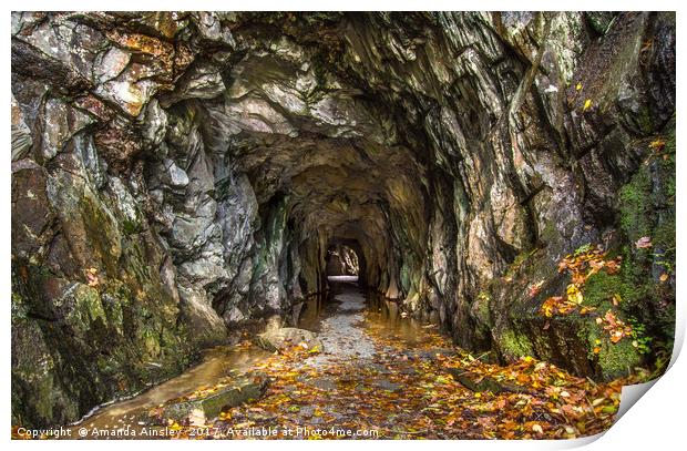 Cathedral Cavern  Print by AMANDA AINSLEY