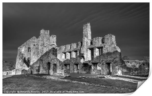 Egglestone Abbey Print by AMANDA AINSLEY