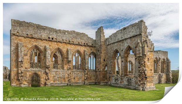 Timeless Ruins of Egglestone Abbey Print by AMANDA AINSLEY