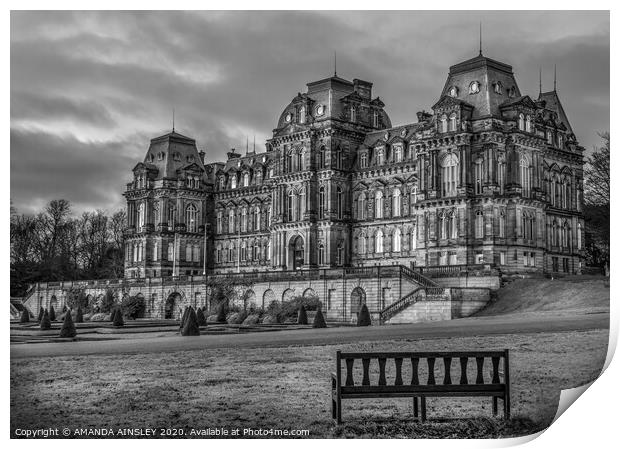 Majestic Bowes Museum A Timeless Beauty Print by AMANDA AINSLEY