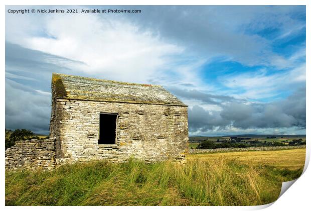 Old Sheep Barn Ravenstonedale County Cumbria Print by Nick Jenkins