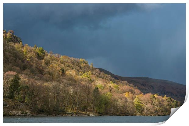 Ullswater before the Storm Lake District Cunbria Print by Nick Jenkins