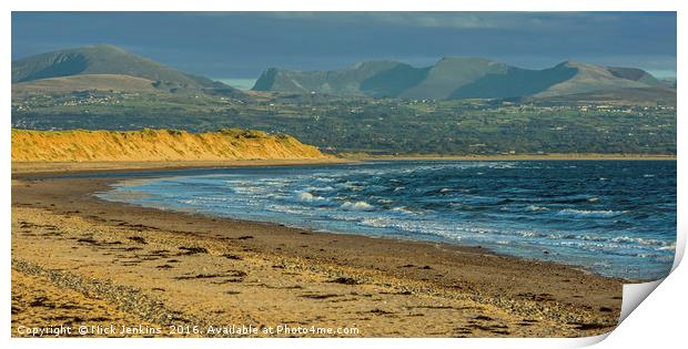 Newborough Warren Beach on Anglesey Ynys Mon Print by Nick Jenkins