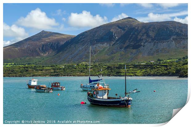 Trefor and the Lleyn Peninsula  Print by Nick Jenkins