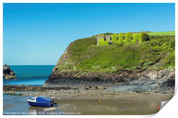 Abercastle Beach North Pembrokeshire Coast west wa Print by Nick Jenkins