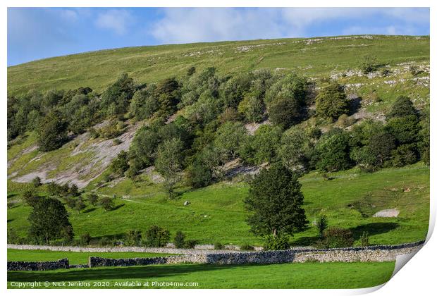 Fell Above Buckden in Upper Wharfedale Yorkshire  Print by Nick Jenkins
