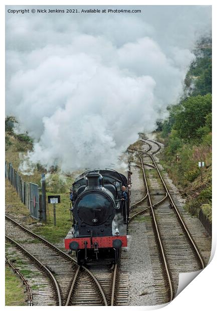 The Pontypool and Blaenavon Steam Railway South Wa Print by Nick Jenkins