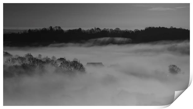 Misty Morn Print by Eric Pearce AWPF